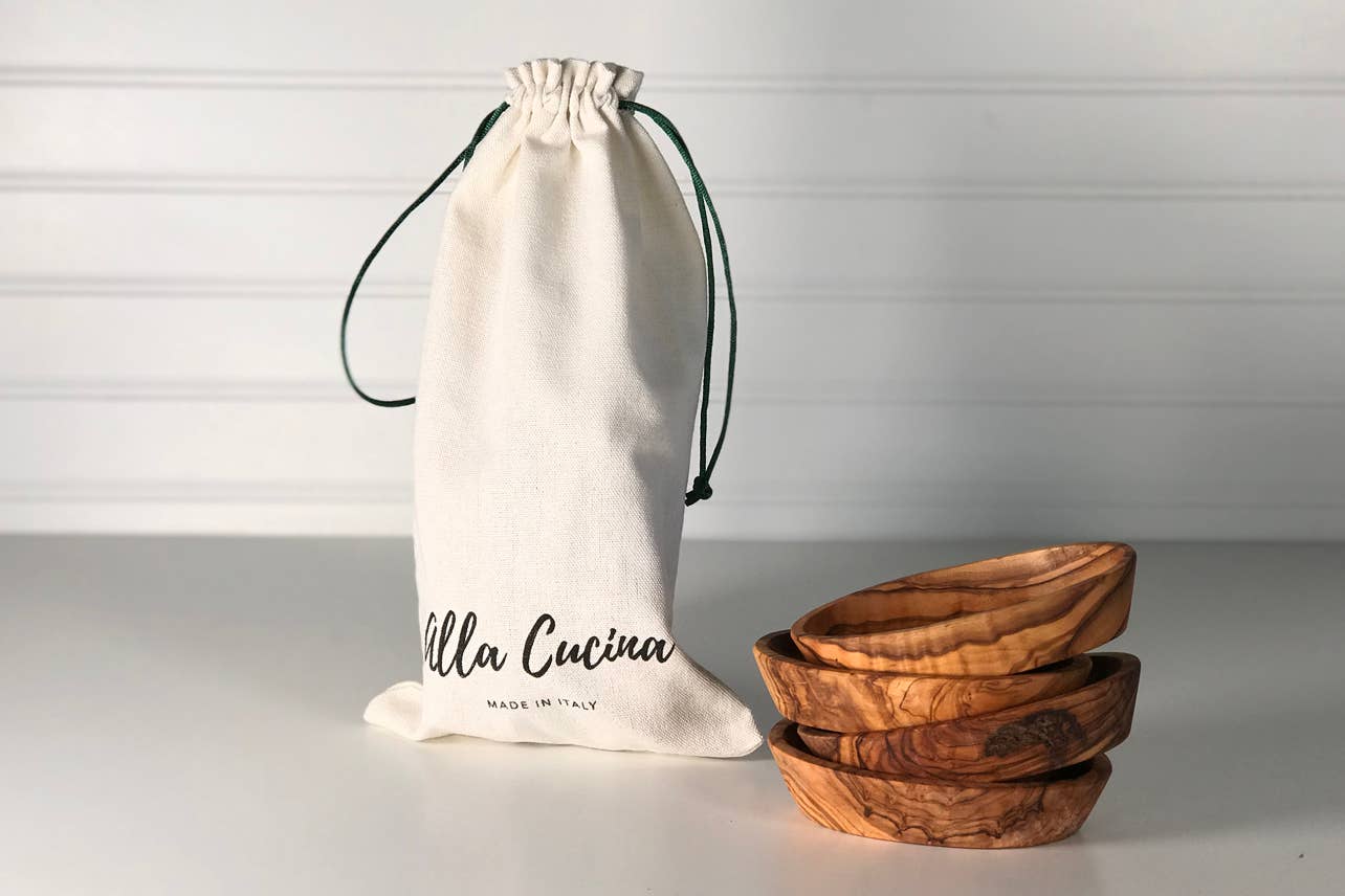 Italian Olivewood Aperitivo Bowls