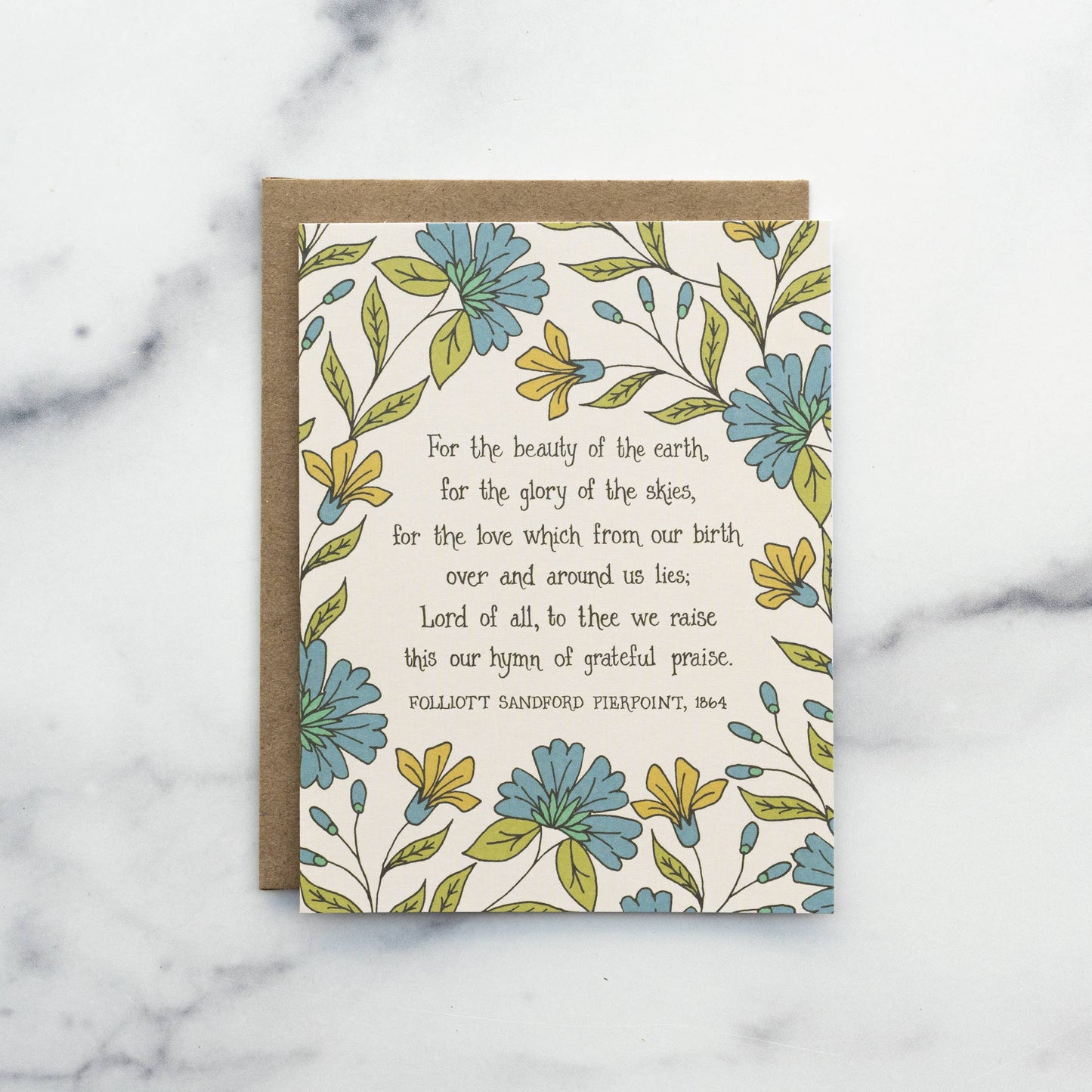 For the Beauty of the Earth Hymn Greeting Card
