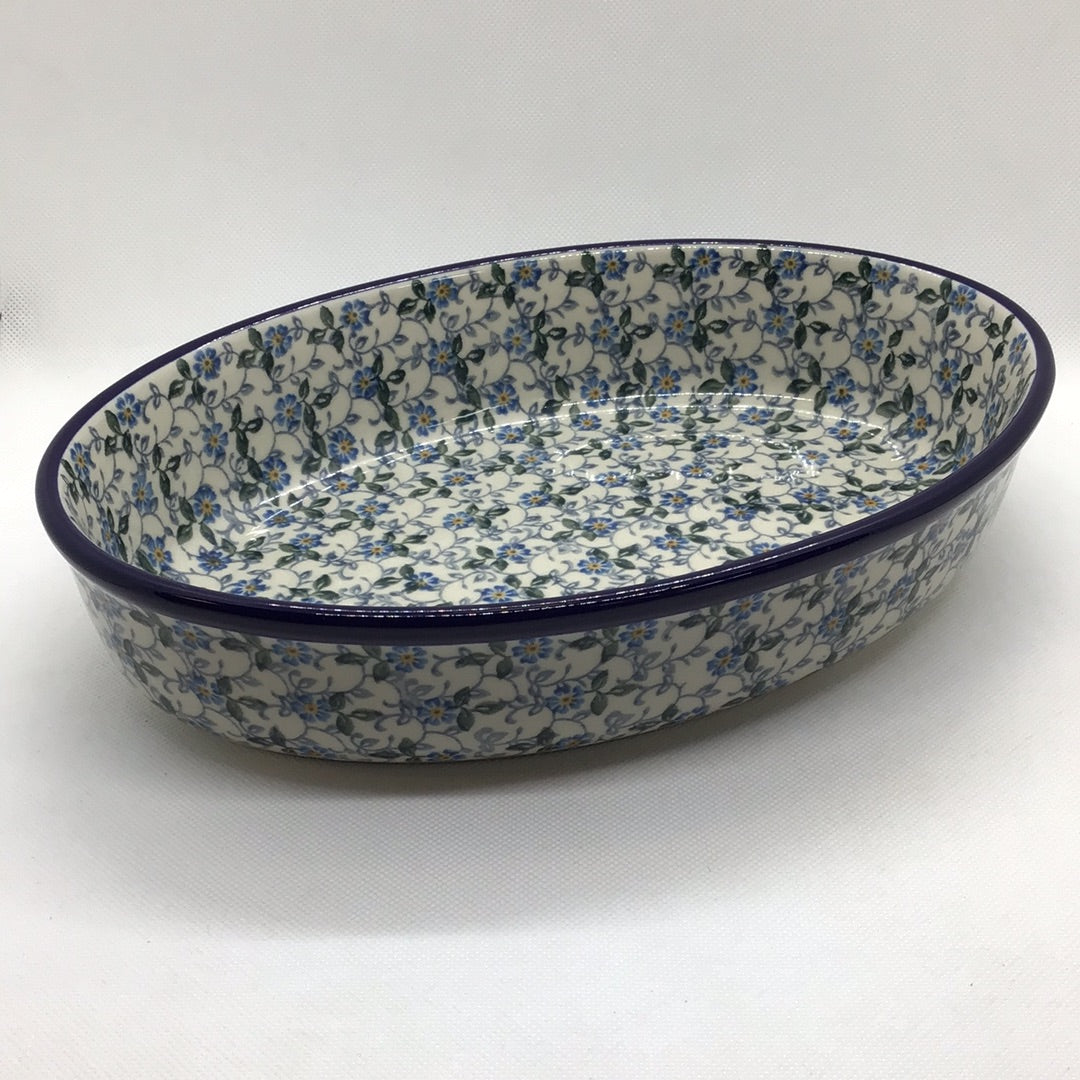 Sapphire Oval Baker 10.5"