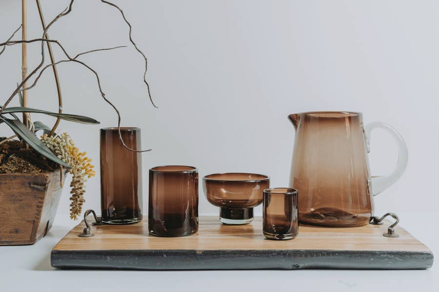 Handblown Mexican Highball Glasses - Tamarind