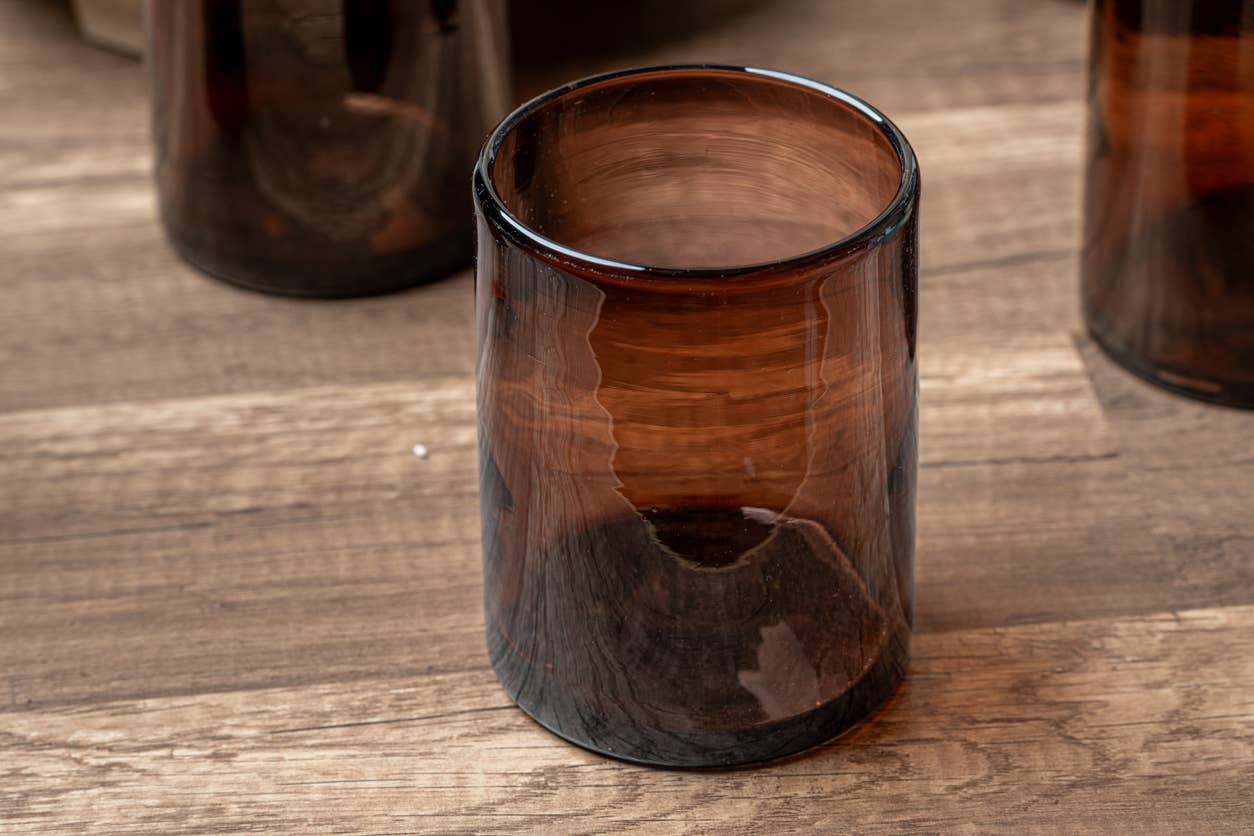 Handblown Mexican DOF Glasses - Tamarind