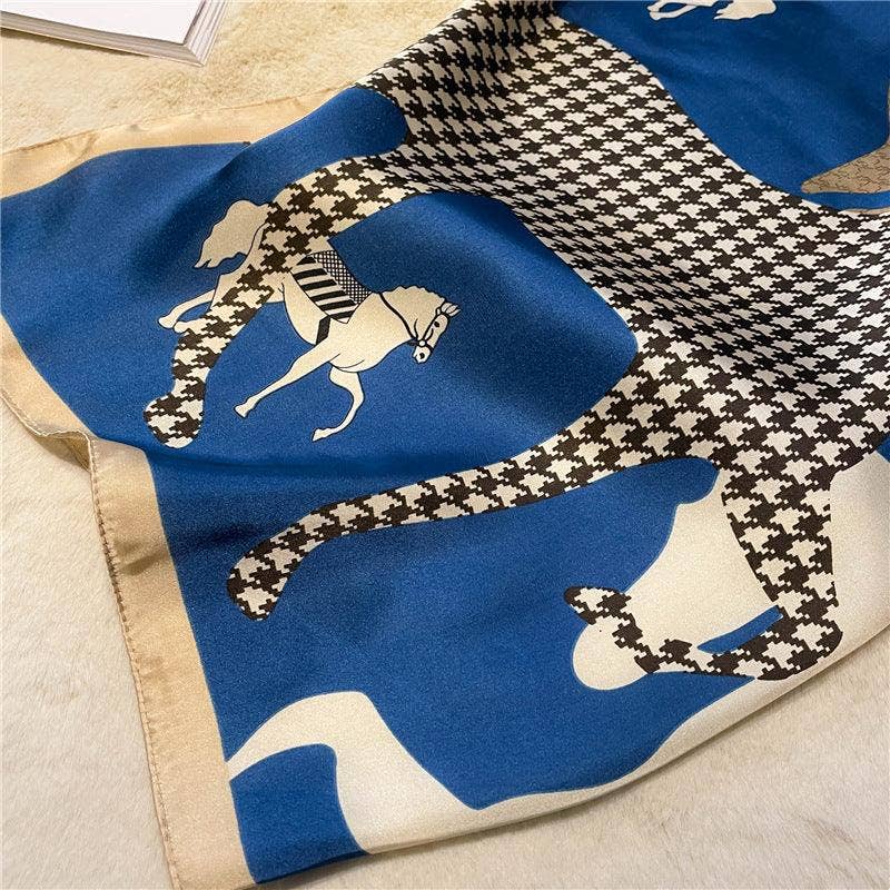SueSilkHK - Blue Vintage Horse
