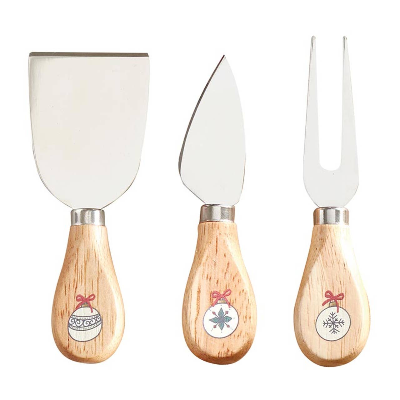 Holiday Cheese Knives Set - Set of 3
