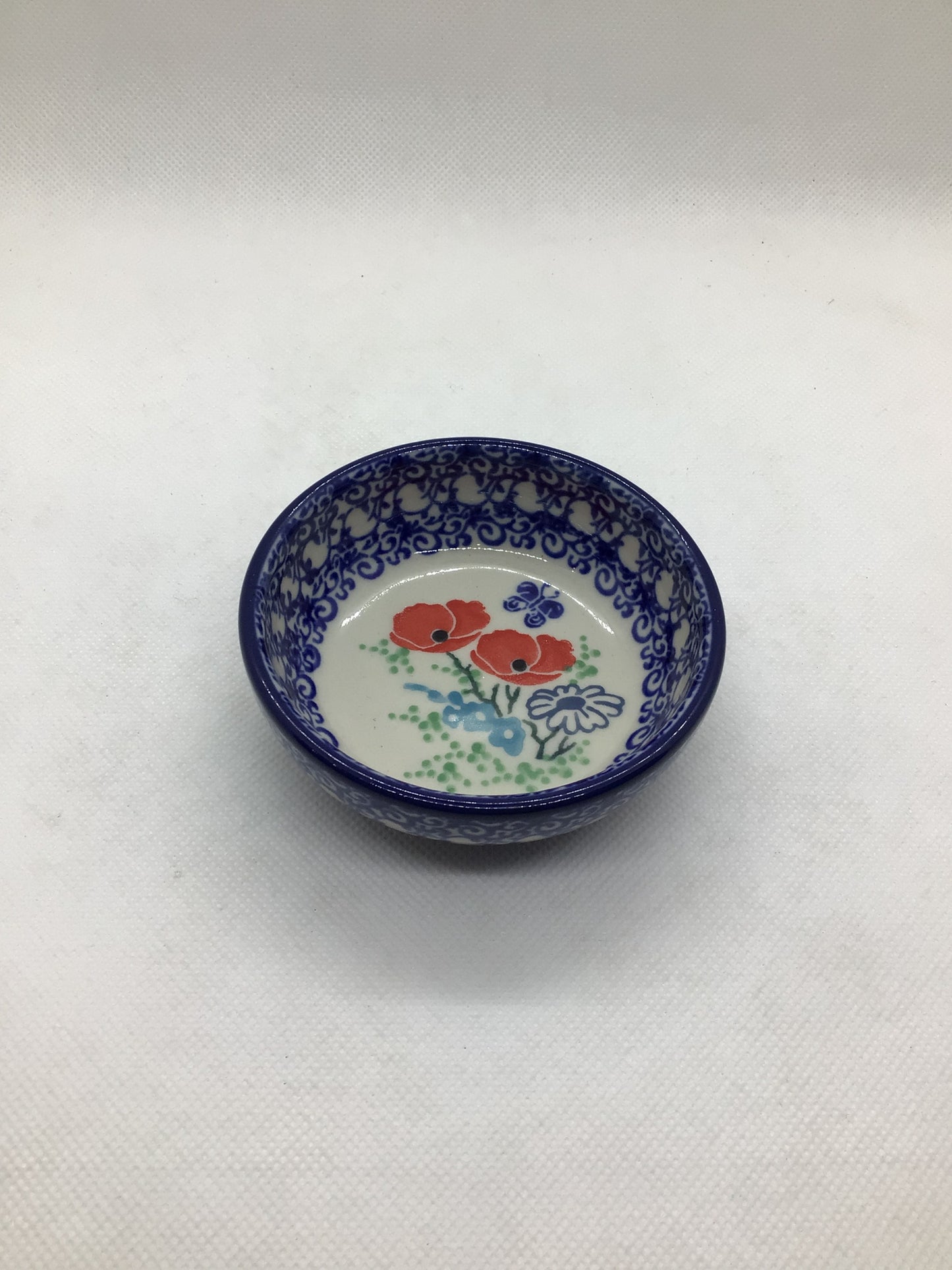 Ruby Red Tiny Round Bowl 3.5"