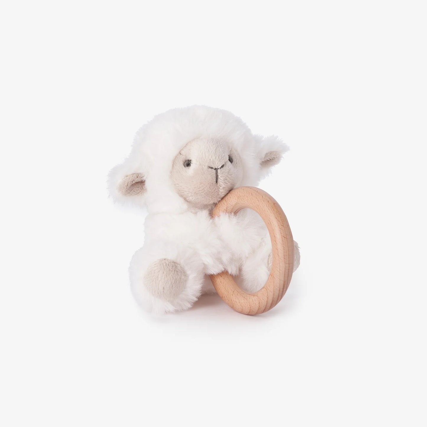 Lamb Huggie Ring Rattle
