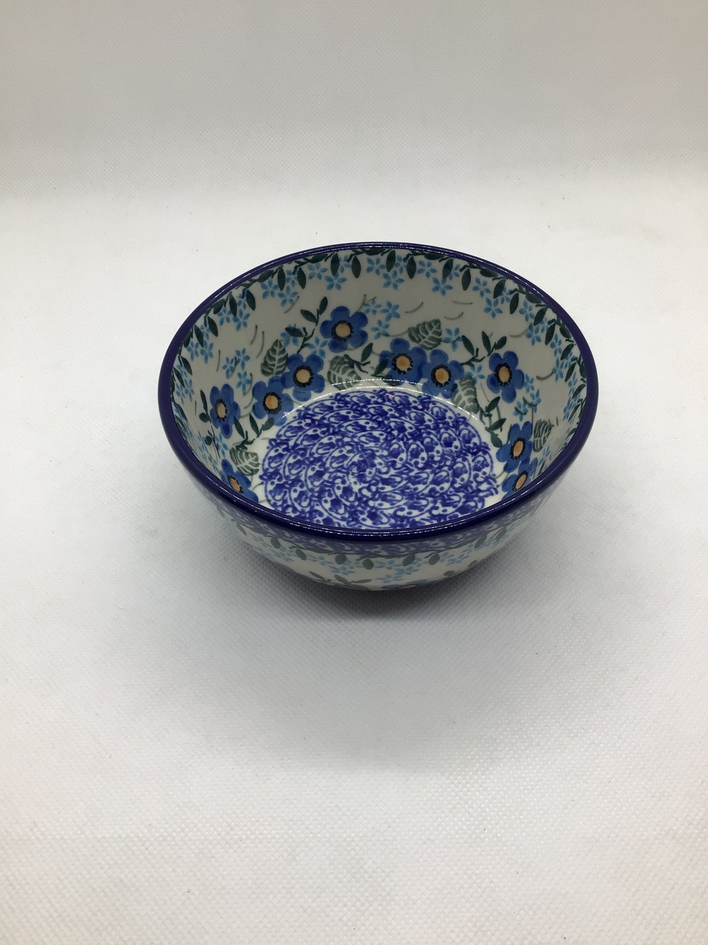Joyful Blue Ice Cream Bowl 4.5'