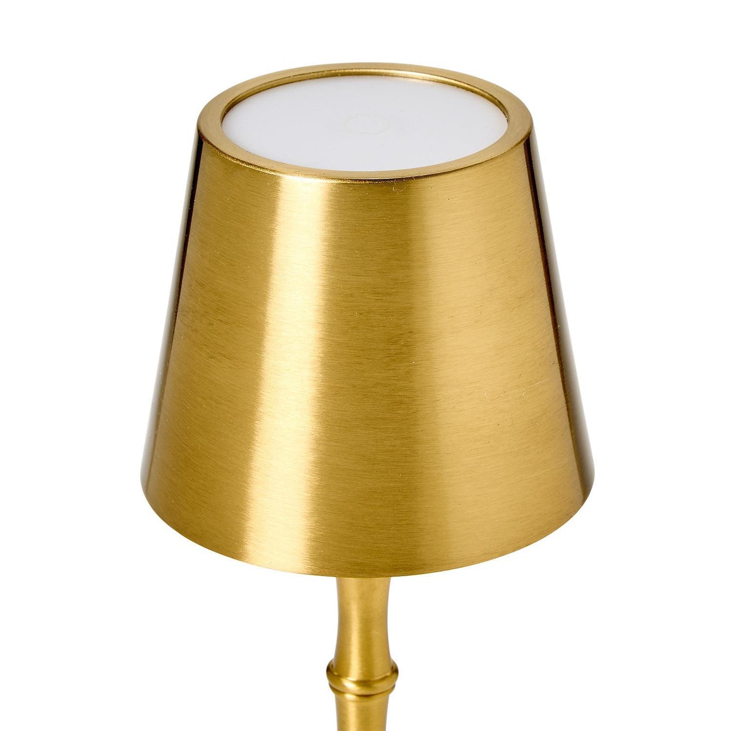 Cordless Gold Bamboo Lamp