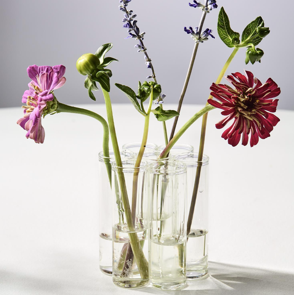 Set of 7 Connected Tube Vase