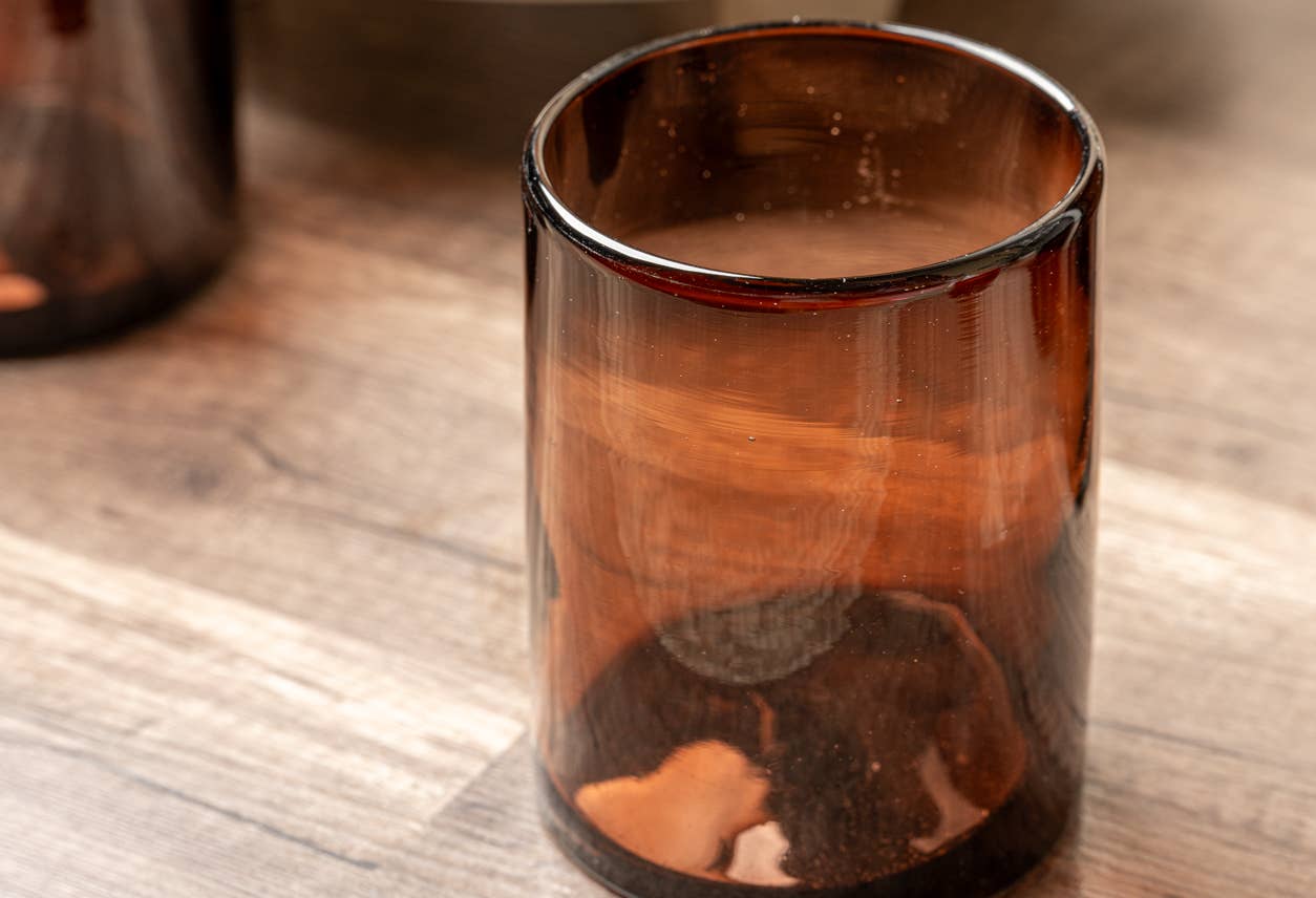 Handblown Mexican DOF Glasses - Tamarind
