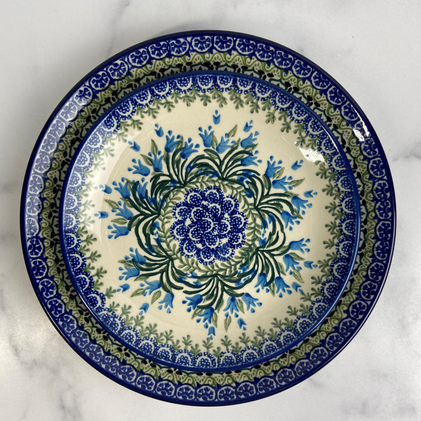 Blue Bells Salad/Dessert Plate 8"