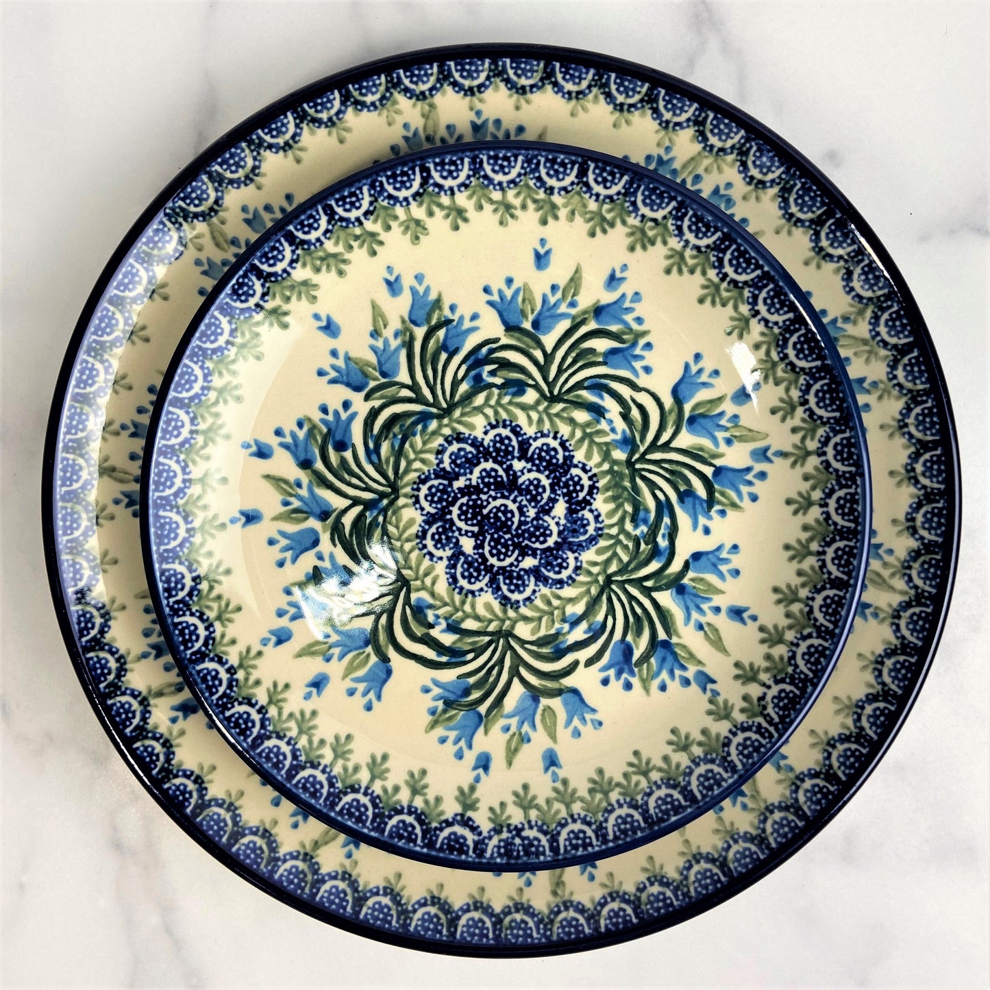 Blue Bells Salad/Dessert Plate 8"