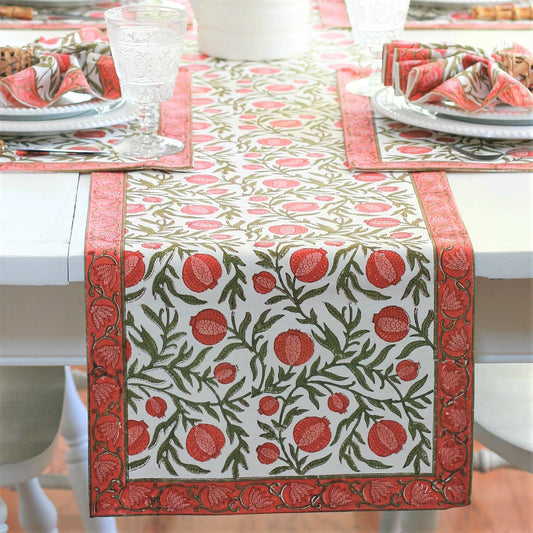 Table Runner, 14"x92", Pomegranate Red