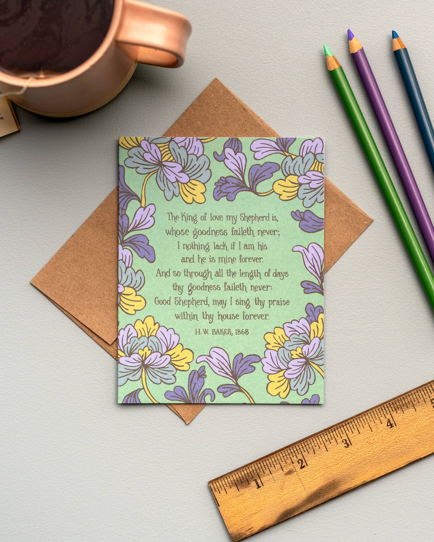 The King of Love My Shepherd Is Hymn Greeting Card