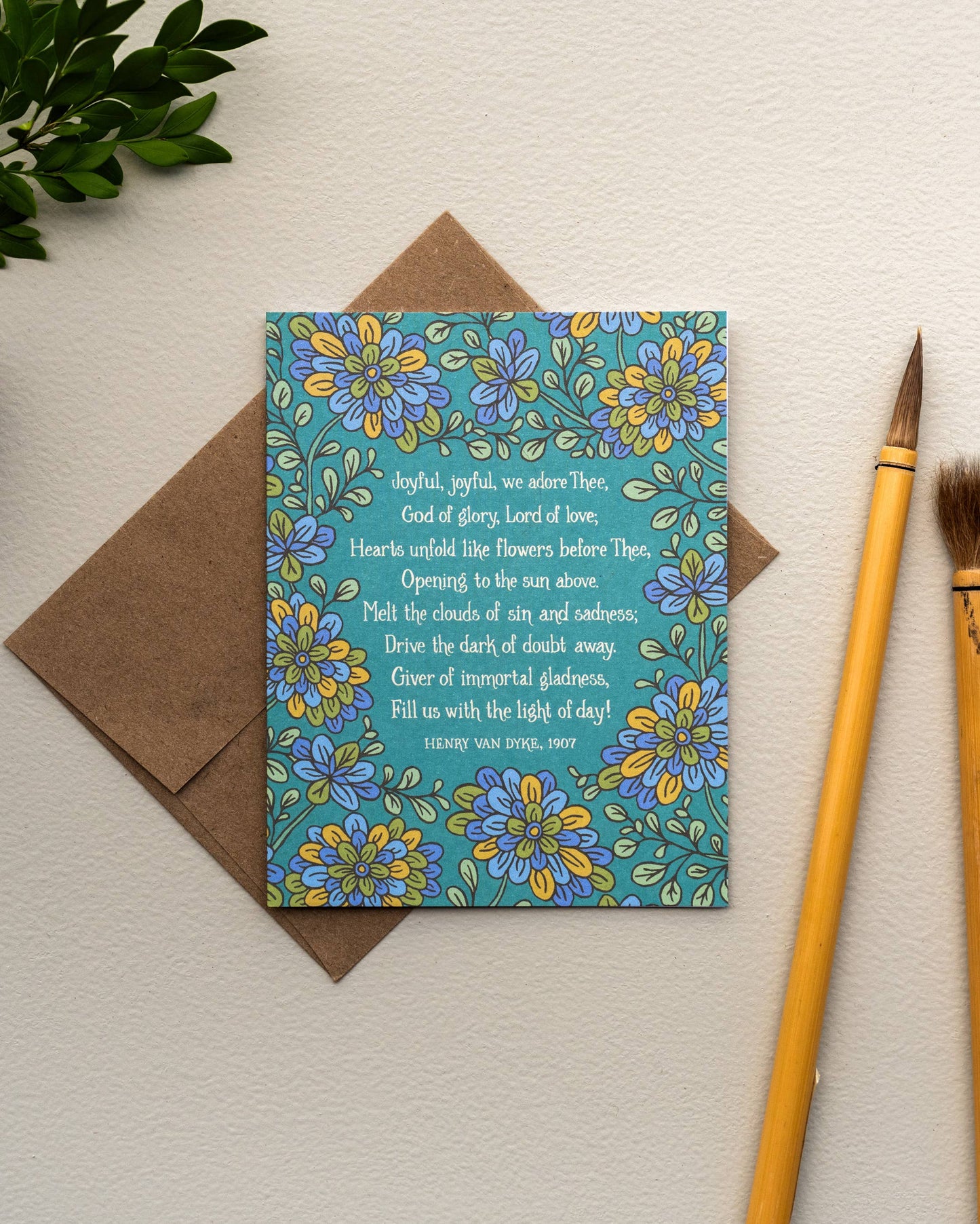 Joyful, Joyful, We Adore Thee Hymn Greeting Card