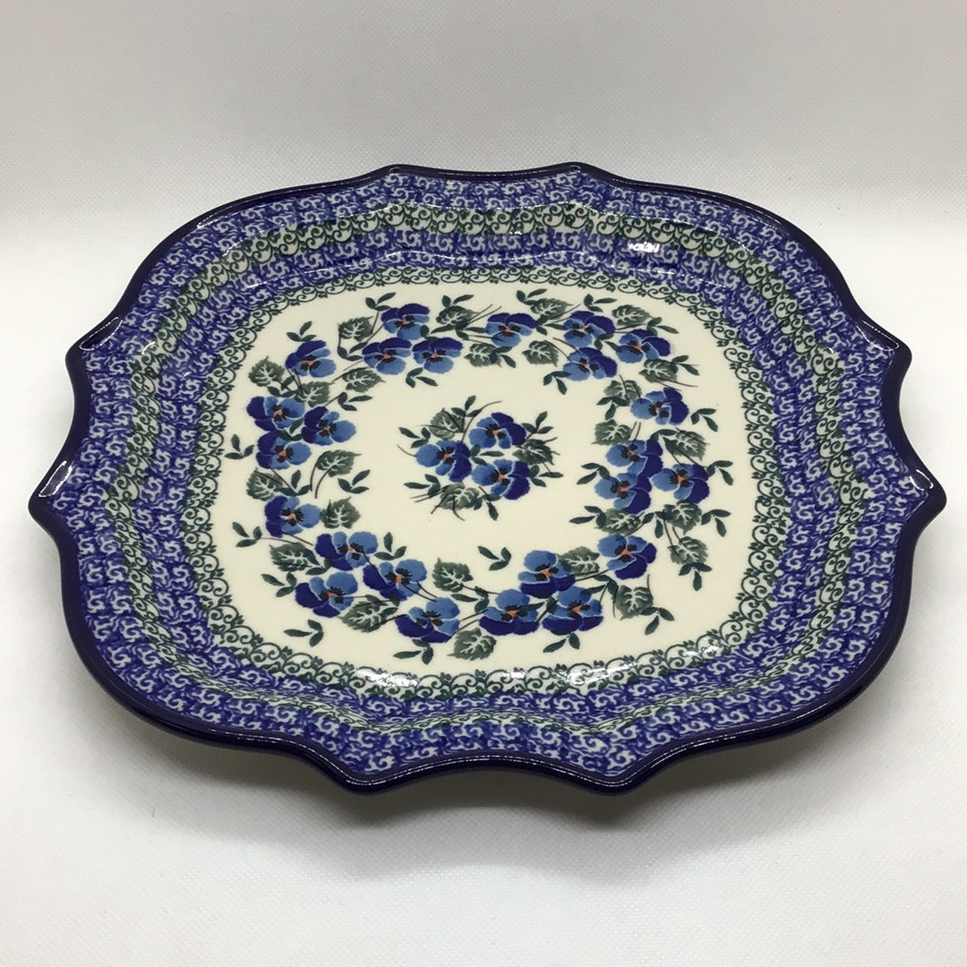Winter Viola Serpentine Tray