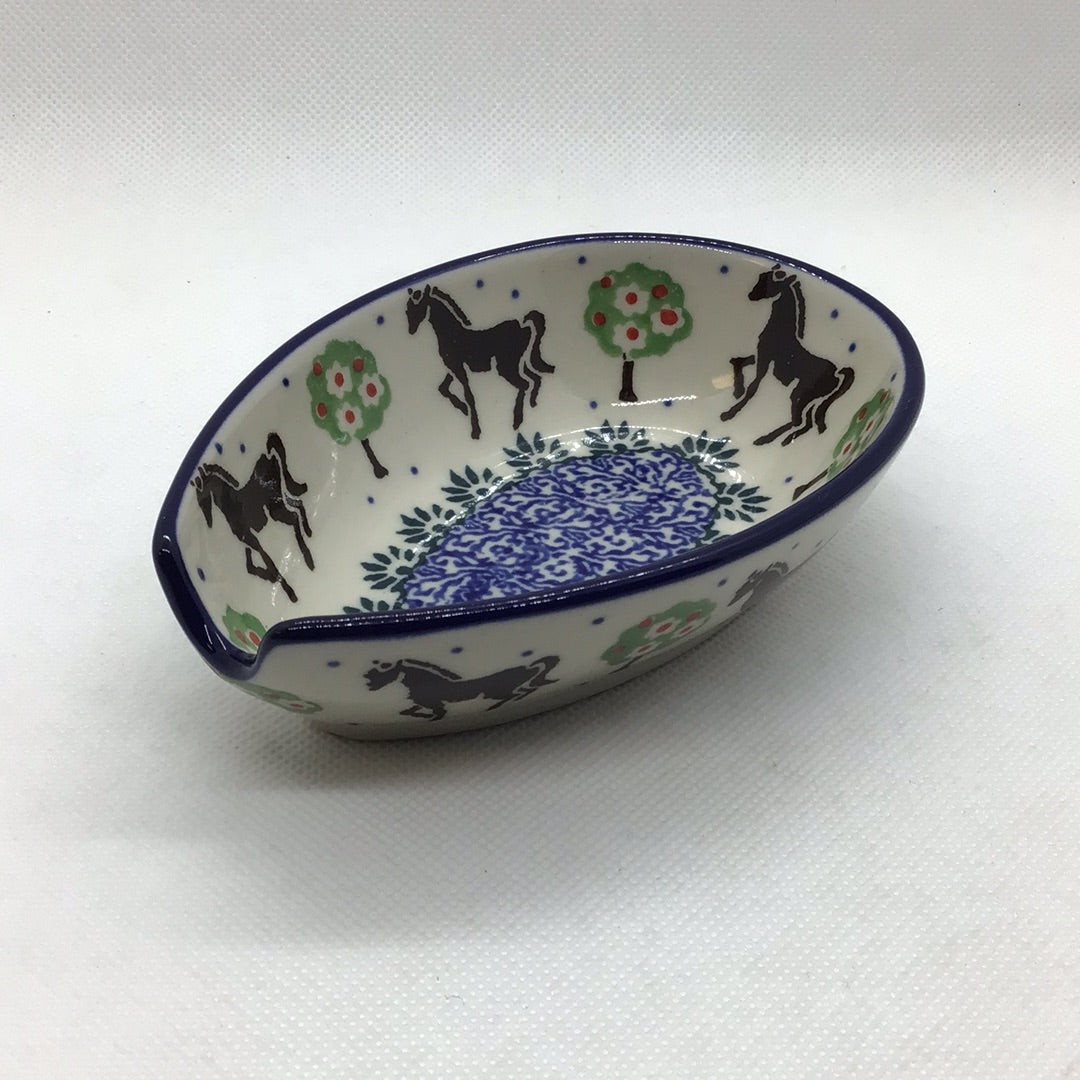 Brown Horse Polish Pottery