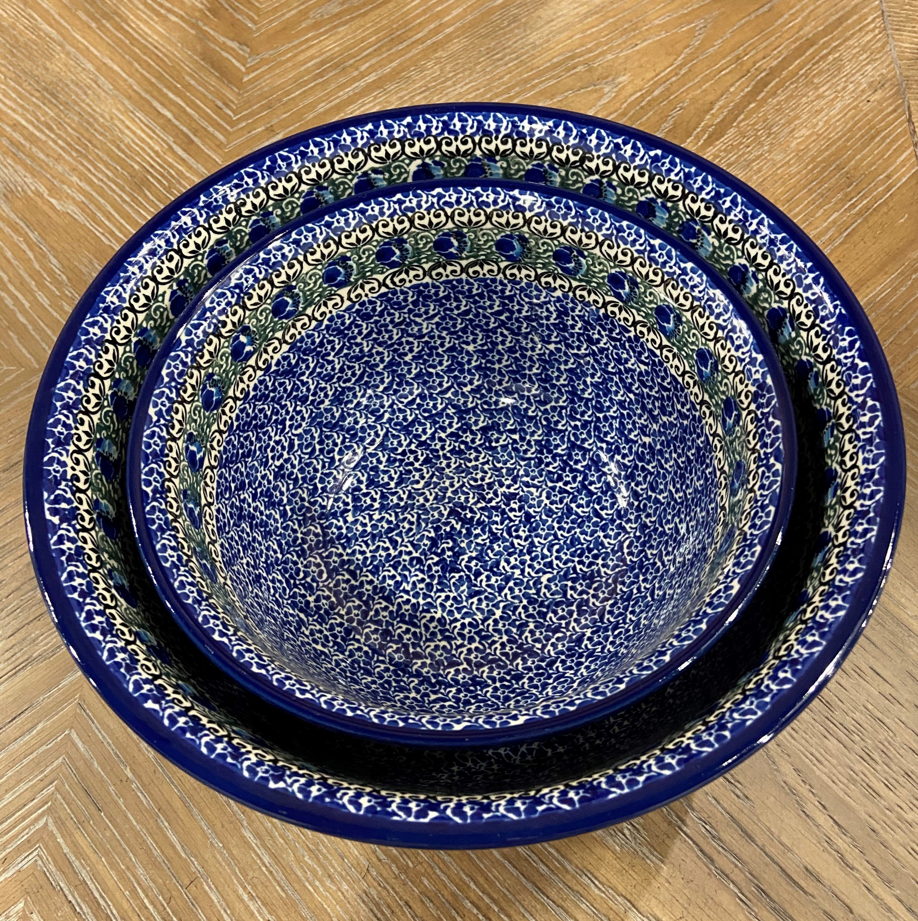 Peacock Feather Polish Pottery