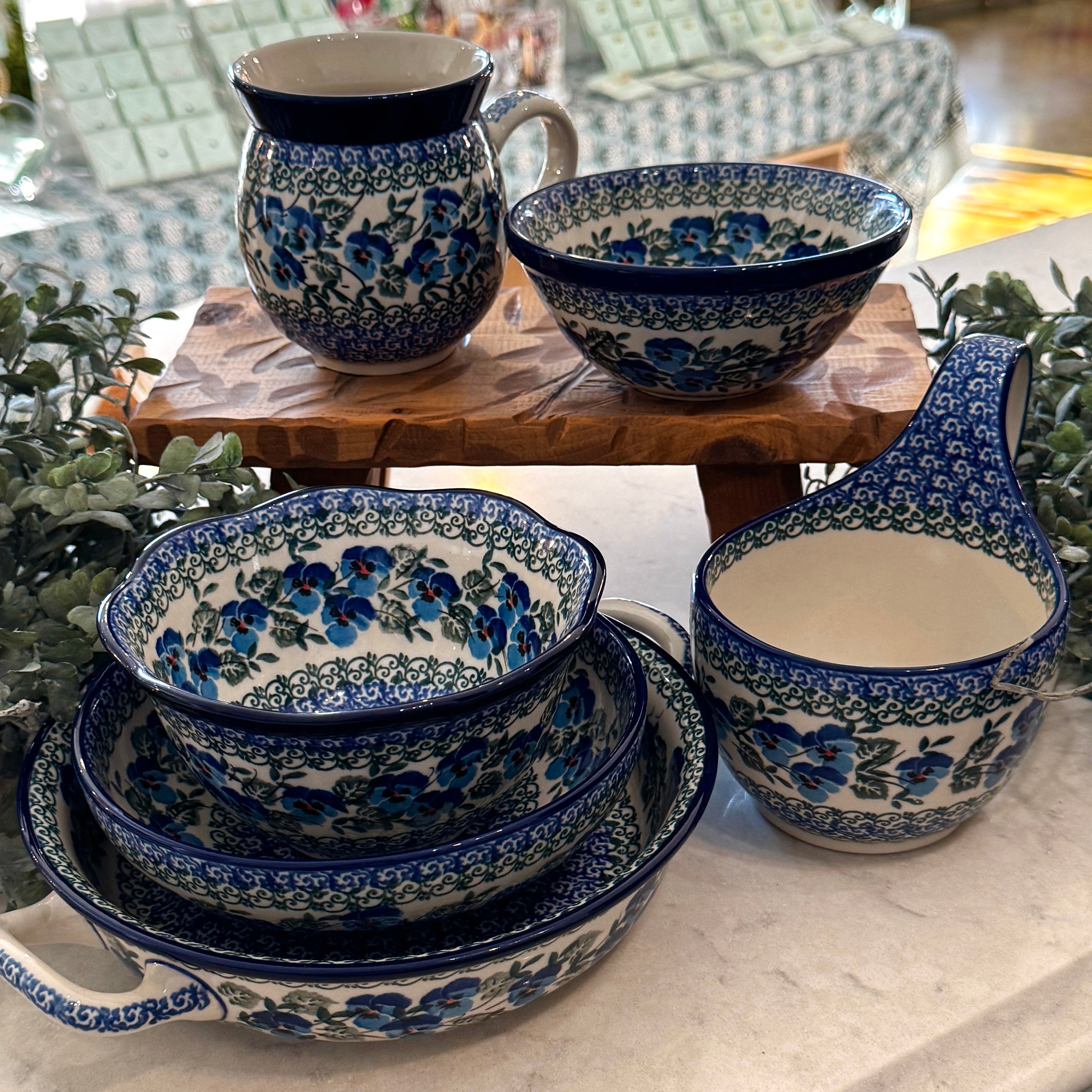 Winter Viola Polish Pottery
