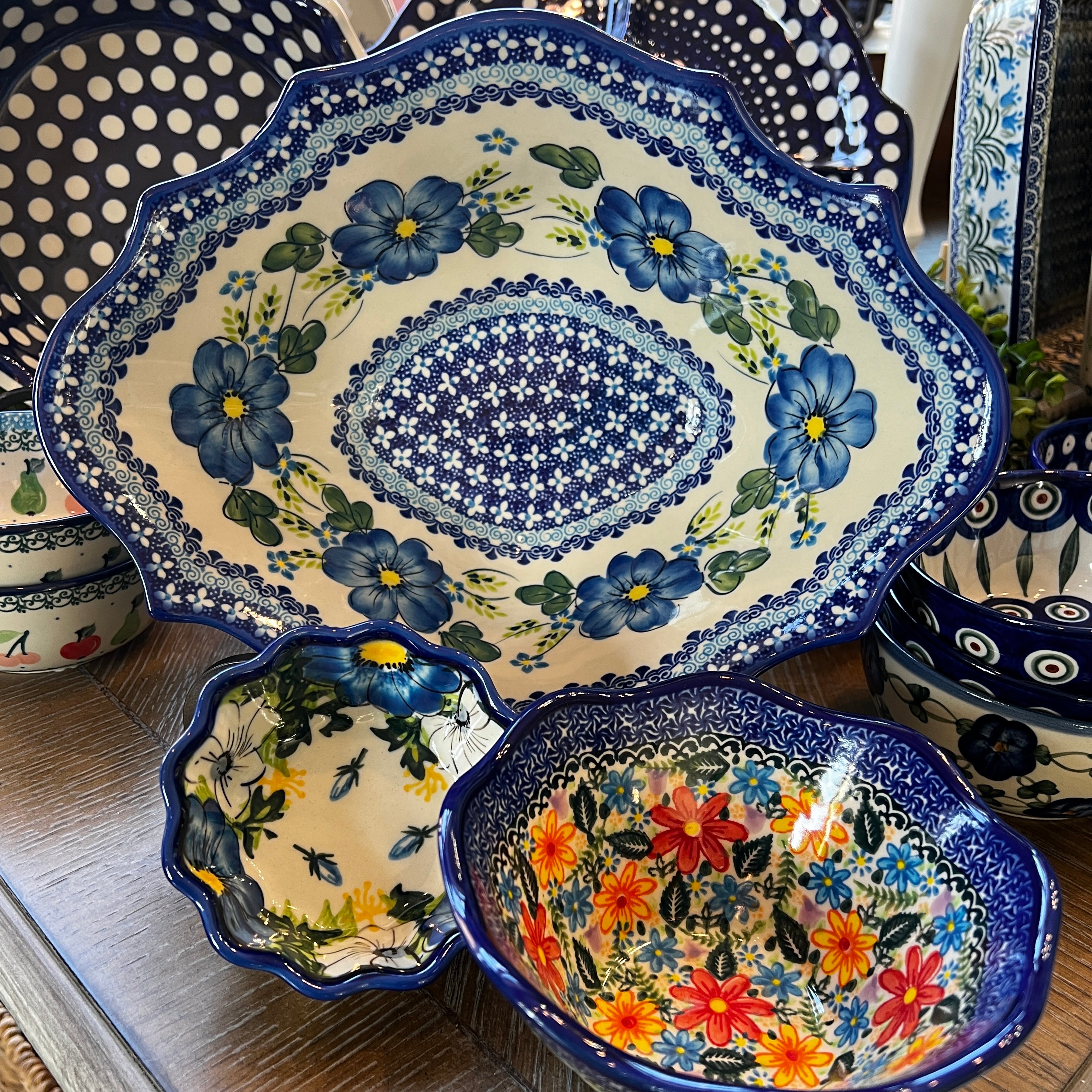 Polish Pottery Decorative Bowls