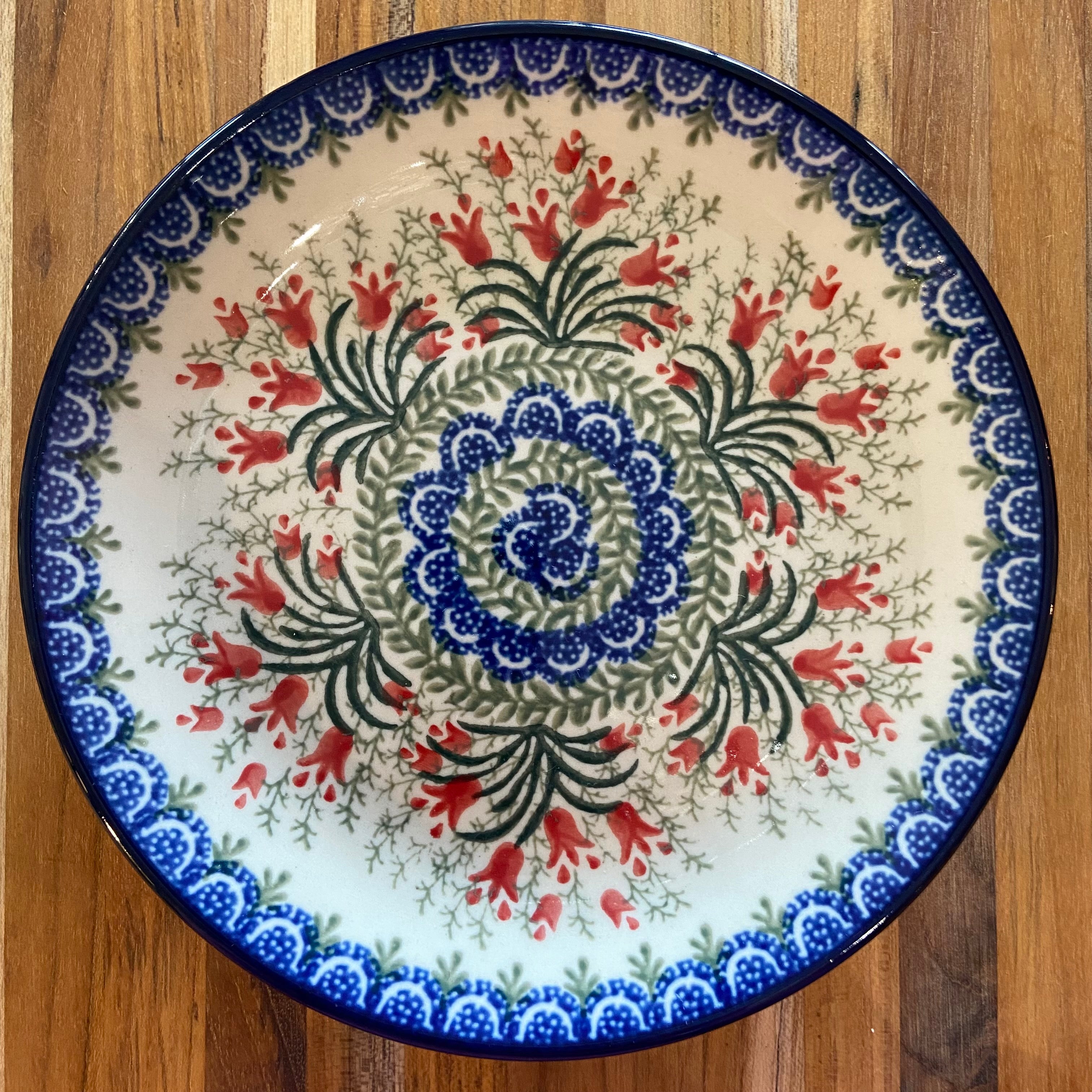 Crimson Bells Polish Pottery