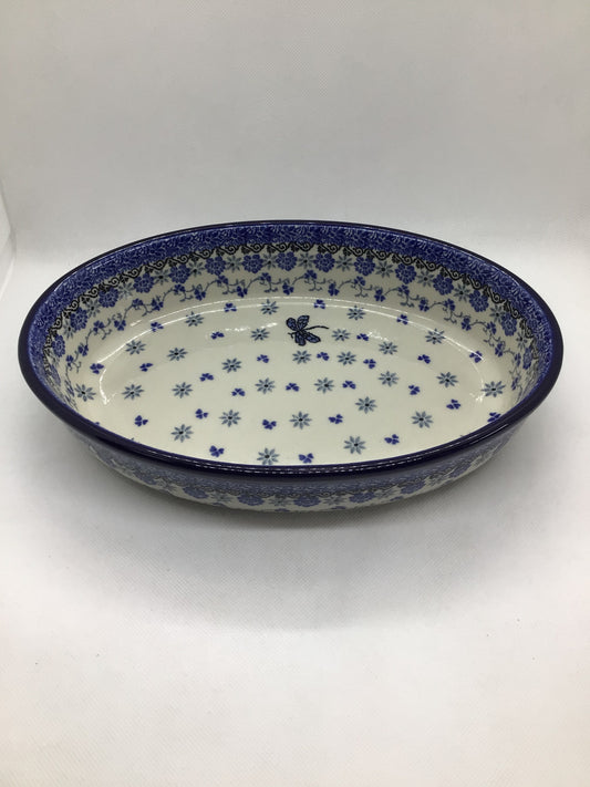 Dragonfly Oval Baker 10.5"