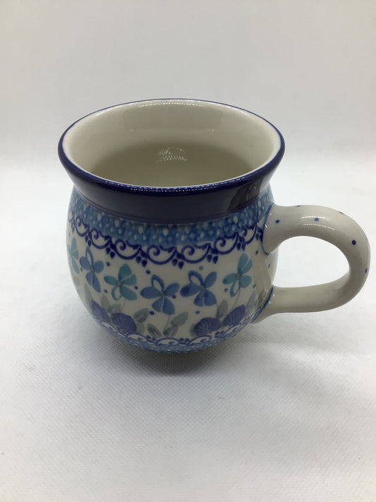 Blue Orchids Bubble Mug 12 oz