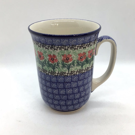 Red Daisies Bistro Mug 17 oz