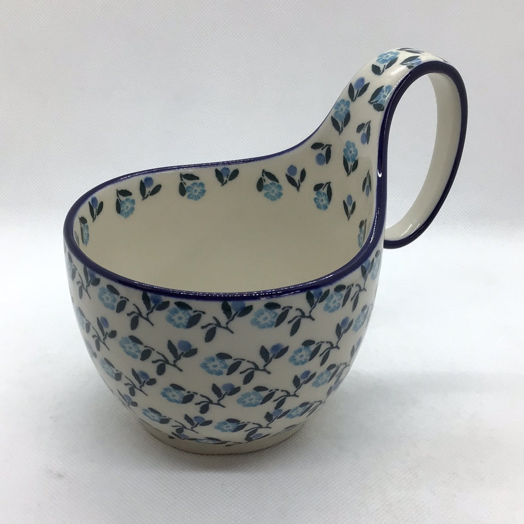Little Blue Bowl w/Loop Handle