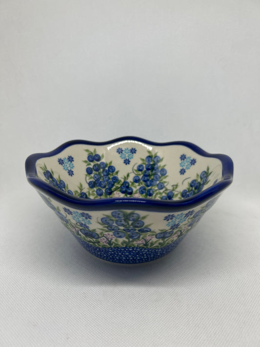 KALICH Blueberry Wavy Bowl 7.5"