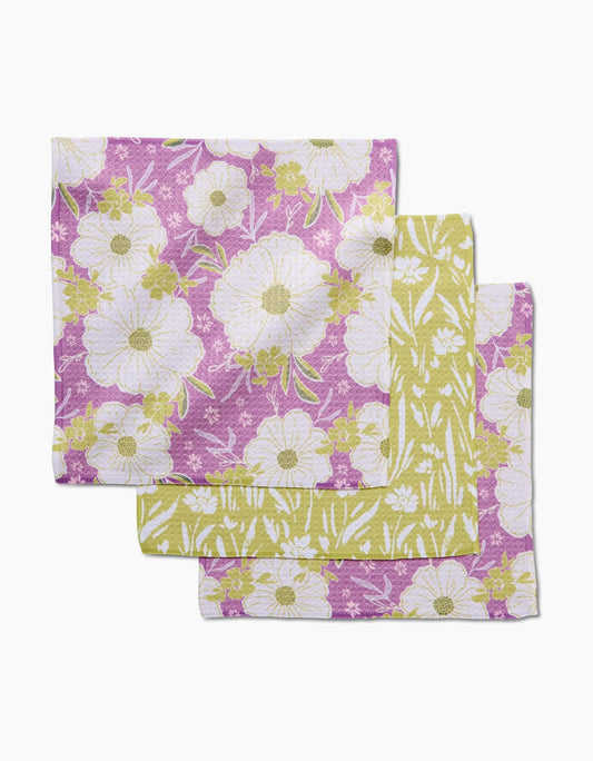 Field of Spring Flowers Dishcloth Set