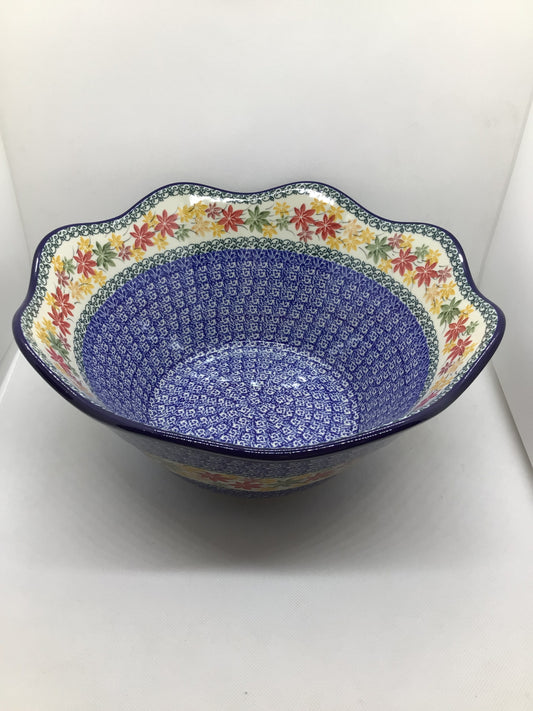 Maple Harvest Wavy Edge Bowl 12"