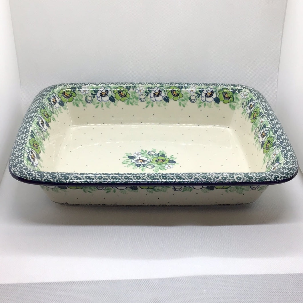Green Poppies Lasagna Baker