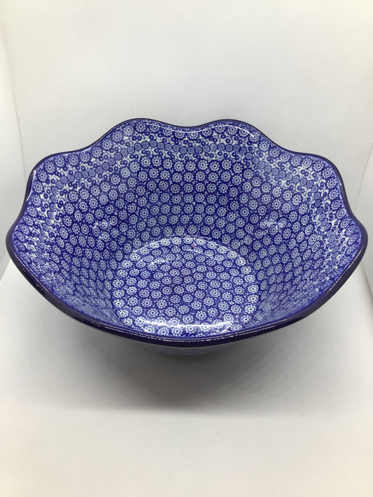 Midnight Wavy Edge Bowl 12"