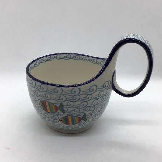 Two Fish Bowl w/Loop Handle