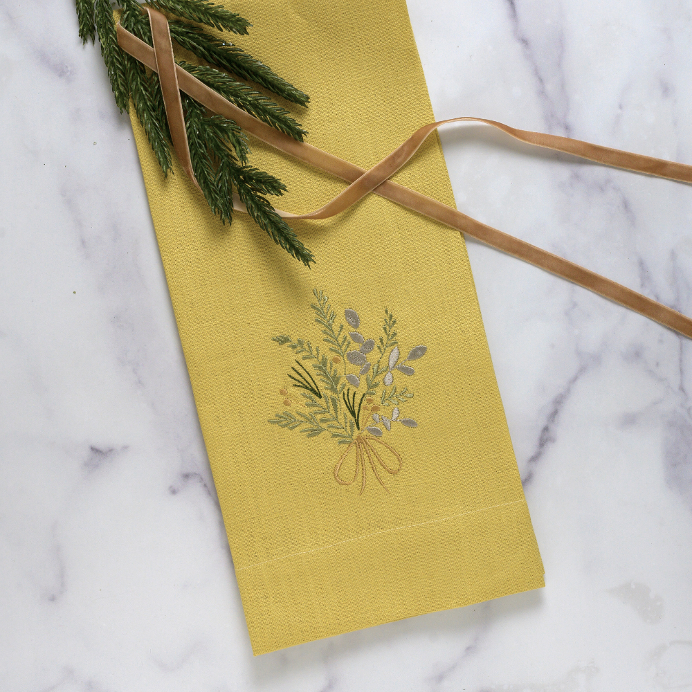 Arte Italica & Crown Linen Designs - Farmers Market Bouquet Towel - New
