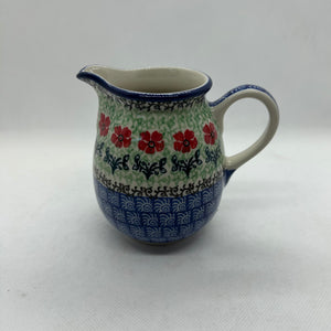 Red Daisies Cream Pitcher 11oz