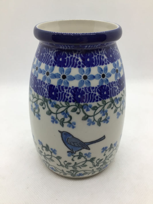 Song Bird Milk Bottle Vase