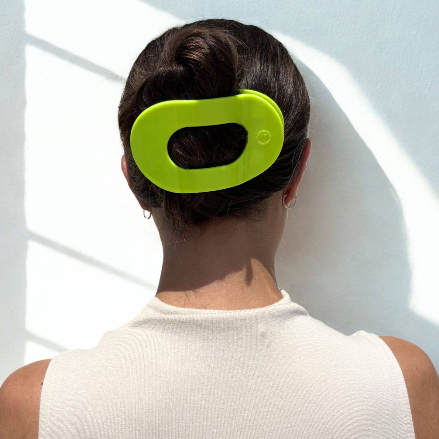 TELETIES - Flat Round Hair Clip | Large | Summer Brights