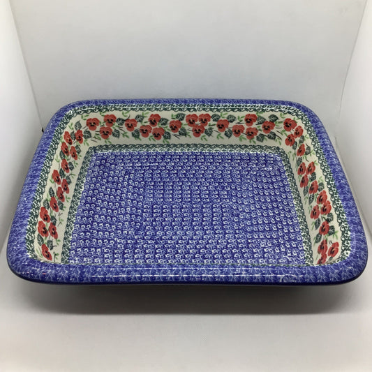 Red Pansy Lasagna Baker