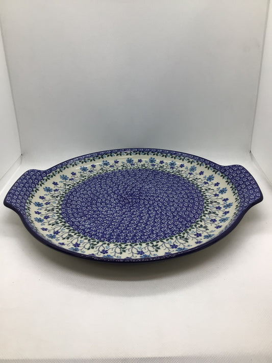 Georgia Blue Round Platter 12"
