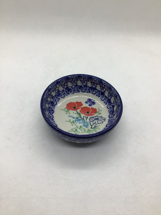 Ruby Red Tiny Round Bowl 3.5"