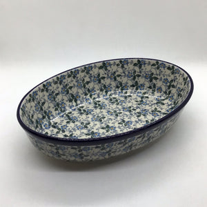 Sapphire Oval Baker 9"