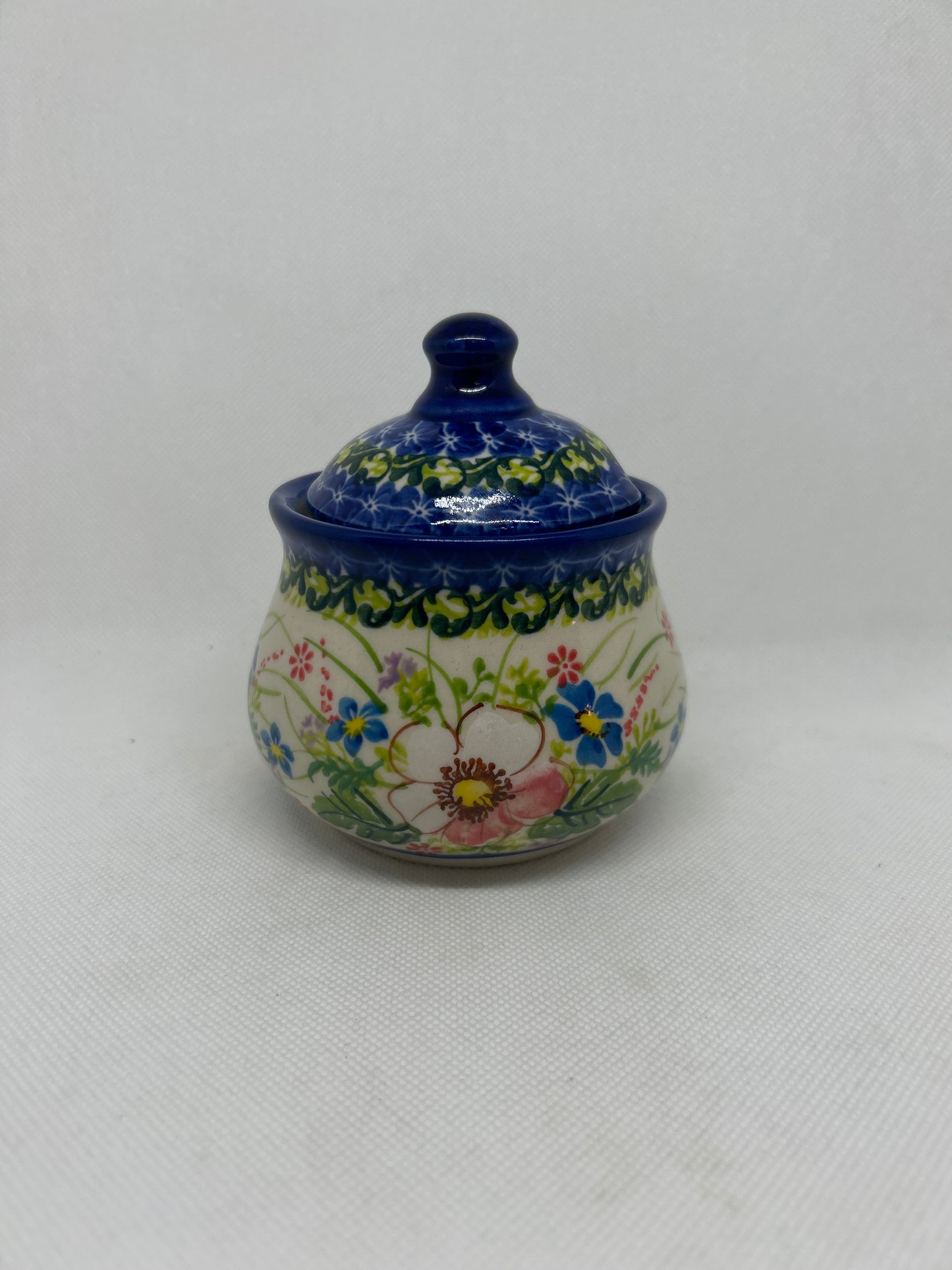 KALICH Pink Dogwood Sugar Bowl