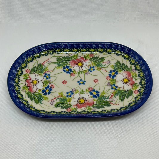 KALICH Pink Dogwood Small Oval Platter