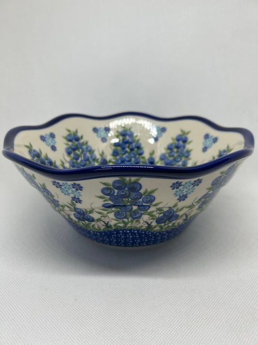 KALICH Blueberry Wavy Bowl 9.5"