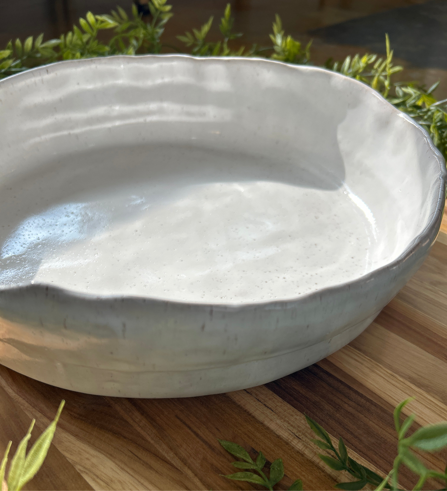 Sunday Dinner Dish-Eyelet White