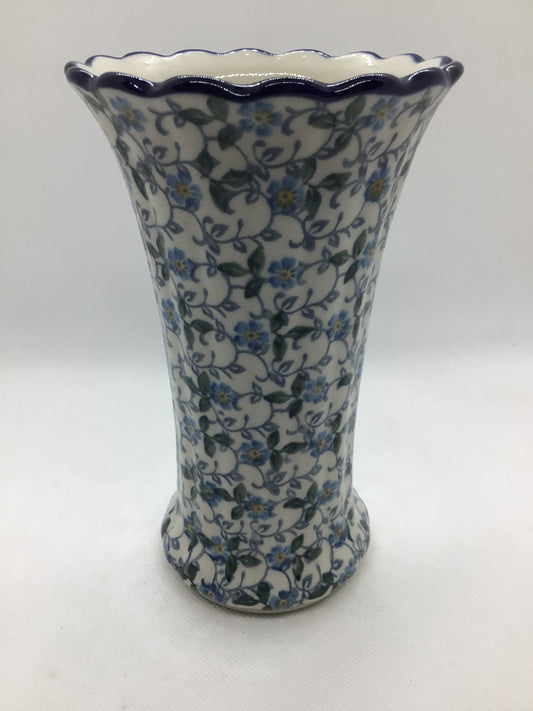 Sapphire Fluted Vase 7"