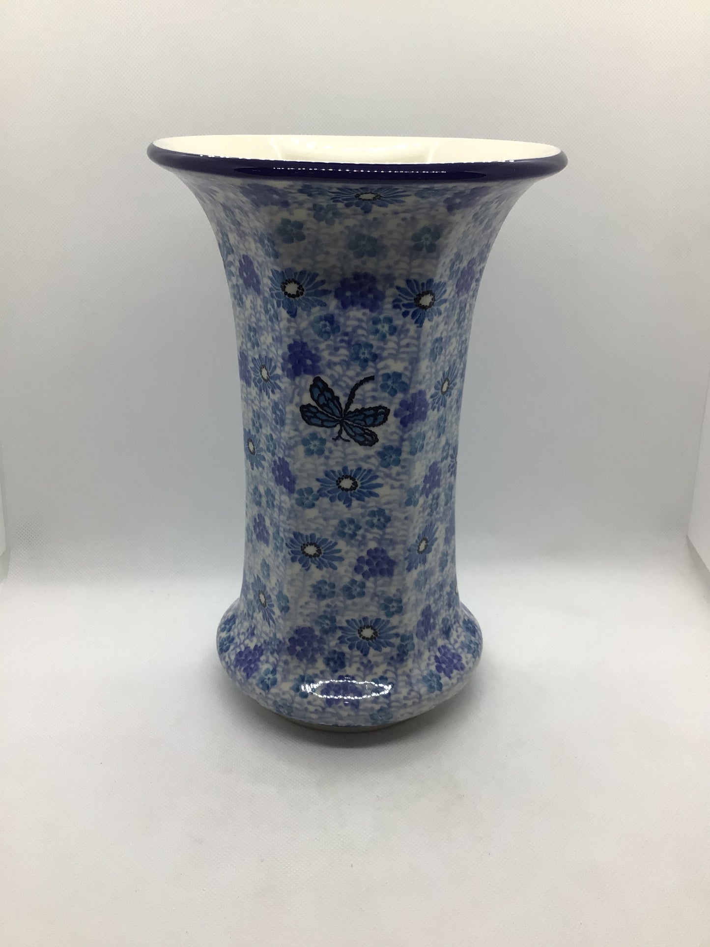 Misty Dragonfly Vase 9.5"