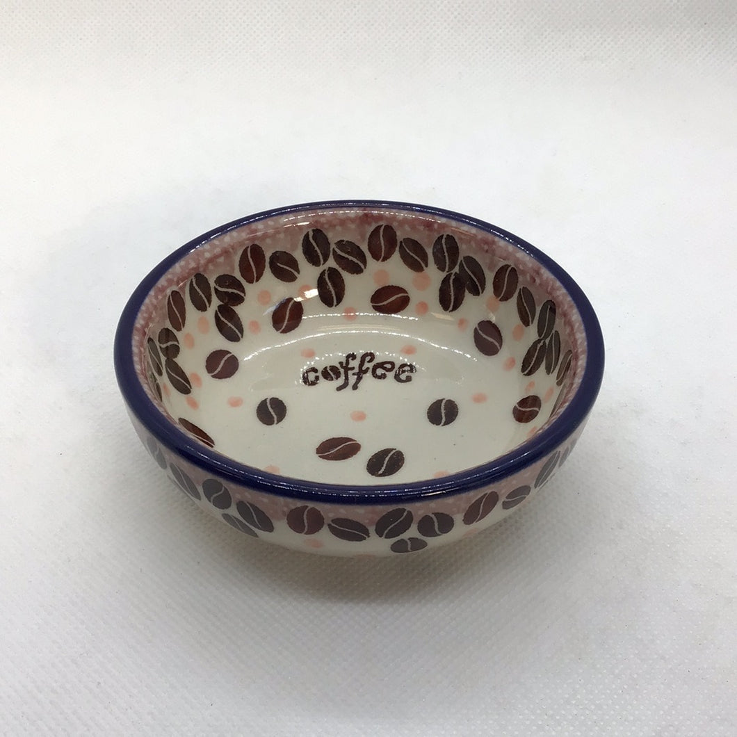Coffee Beans Tiny Round Bowl 3.5