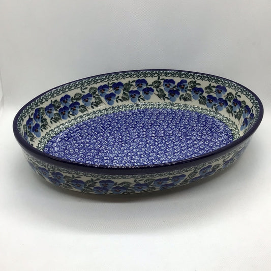 Winter Viola Oval Baker 12"